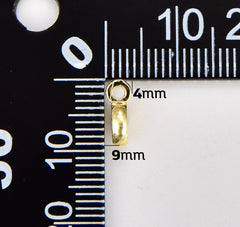 18K Gold Filled Dainty Bail Clasp, Pendant Bail Round for Pendant Jewelry Kit Supplies for Necklace Bracelet DIY Jewelry Making, CL550