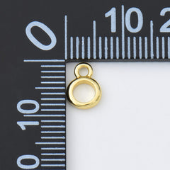 18K Gold Filled Dainty Pendant Bail Clasp, Bail Round Loop for Pendant Jewelry Kit Supplies for DIY Jewelry Making, Charm Holder Clasp, CL595