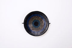 Large Evil Eye Connector Pendant, CZ Micro Pave Evil Eye Connector, Turquoise CZ Evil Eye Charm, Cubic Zirconia , 41x36mm, CN070