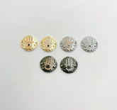 18K Gold Filled Evil Eye Hamsa Hand Link Connector, Hamsa Hand Charm Connector for Bracelet Necklace Jewelry Making, 15x14mm, CN195