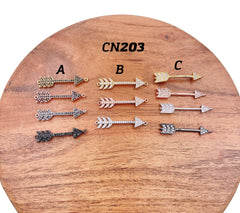 14K Gold Filled Arrow Connector, Arrow Head Charm, Arrow Charm, Arrow Pendant, Arrow Shape, Cupid Arrow, DIY, Jewelry Making, 7X36MM, CN203