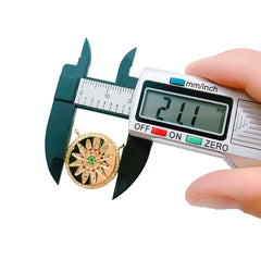 22K Gold Filled Colored CZ Starburst Connector, CZ Micro Pave Connector, Rainbow Cz Starburst Connector, Cubic Zirconia, 21x2mm, CN338