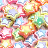 18K Gold Filled Star Beads UV Pentagram Acrylic Beads for Jewelry Making DIY Bracelet Phone Chain Keychain Handmade Accessories, COBD202