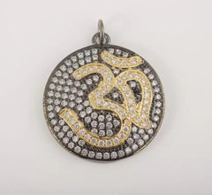 18K Gold Filled Om Necklace, a Mystical, Energy and Spiritual Gift For My Yoga Teacher, 18K Gold Symbolic for Buddhist Friend, Gold Aum Charm CP092