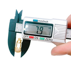 Safety Pin Charm Pendant, CZ Micro Pave Safety Pin Pendant, Safety Pin Charm, Safety Pin Pendant, Cubic Zirconia, 18x8mm, CP1109