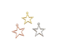 18k Gold Shining Star Pendant, Celestial Sky Charm, Galaxy Pendant, Charm Gold Filled Pendant, Celestial Jewelry 13mm, CP1124