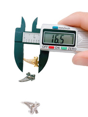 Shark Tooth Charm Pendant, 18K Gold CZ Micro Pave Shark Tooth Pendant, Shark teeth, Shark Tooth Necklace, 17x12mm, CP1129