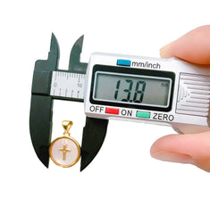 White Shell Cross Charm Pendant, Cross Charm, Cross Necklace, Charm Bracelet, Cross Bracelet, Religious Pendant, Cross, 14mm, CP1157