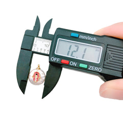 18k Gold Pearl Charm White Round Pearl, Micro Pave Hamsa and Lips Pearl Drop Bracelet Pearl Beads, Gold Filled Findings 13mm, CP1169