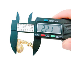 24K Gold Filled Arm Muscles Charm, CZ Micro Pave Arm Muscles Pendant, Biceps Muscle Charm, Muscle Building, Cubic Zirconia, 22x18mm, CP1172