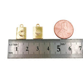 18K Gold Filled Crescent Moon Charm, Gold Charm Pendant, Moon Charm Pendant, Moon Celestial Jewelry, 10mm, CP1177A