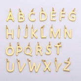 18K Gold Filled Personalized Initial Charm Initial Pendant, Letter Charm, Minimalist Alphabet Letter Charm, Monogram Charm Add On Charm, CP1242