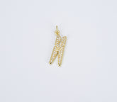 Clothespin Laundry Charm in 18K Gold, Micro Pave Clip Pendant, Clip Jewelry for Bracelet Necklace Earrings Jewelry Making, CP1396