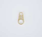 18K Gold Soda Pull-tab Pendant Charm For Charms Bracelet Necklace Jewelry Making Supplies, 26x10mm, CP1418