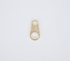 18K Gold Soda Pull-tab Pendant Charm For Charms Bracelet Necklace Jewelry Making Supplies, 26x10mm, CP1418