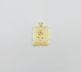 18K Gold Filled Rose Flower Charm, CP1453A