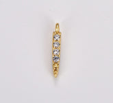 18K Gold Filled Pointy Spike Charm, Spike Pendant, Spear Head Charm, Minimalist Charm for Bracelet Necklace Earrings Jewelry Component, CP1745