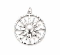 Gold Filled Sunburst Charm Pendant, DIY Jewelry Making Supply, Necklace or Bracelet Link, Minimalist Summer Craft Gift, Sun Jewelry, CP1791