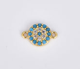 18K Gold Filled Dainty CZ Evil Eye Pendant, Evil Eye Charm Connector for DIY Fashion Jewelry Making Bracelet, Necklace Earring Supply, CP1918 (Copy)