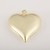 18K Gold Filled Large Puffy Heart Charm, Love Heart Pendant for Necklace Bracelet Jewelry Making Supply, Add On Charm, 12/15/21mm, CP2027B