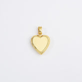 18K Gold Filled Dainty Heart Photo Locket Charm Necklace Keepsake Photo Frame Charm Personalized Mother Day Gift Handmade Jewelry Supply, CP2029