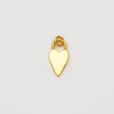18K Gold Filled Dainty Heart Charm, Heart Love Twisted Handle Padlock Pendant for Necklace Bracelet Earrings Jewelry Making Supply, CP2056