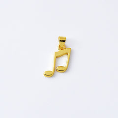 18K Gold Filled Dainty Musical Note Charm, Music Note Pendant for Necklace Bracelet Jewelry Making Supply, Music Lovers Gift, CP2085