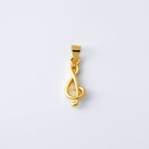 18K Gold Filled Treble G-Clef Charm, G Clef Pendant, Music Lovers Gift, Music Note Charm for Necklace Bracelet Jewelry Making Supply, CP2086