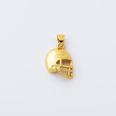 18K Gold Filled Football Sport Helmet Charm, Helmet Pendant for Necklace Bracelet Jewelry Making Supply, CP2087