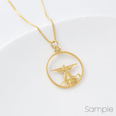 18K Gold Filled Dainty Wukong Charm, Mythical Monkey Pendant, Monkey King Medallion Charm for Necklace Bracelet Jewelry Making Supply, CP2097