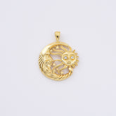 18K Gold Filled Dainty Sun, Moon, and Stars Charm, Celestial Charm Sun Moon Stars Pendant for Necklace Bracelet Jewelry Making Supply, CP2103