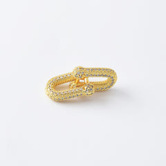 18K Gold Filled Dainty U Link Charm, U Shaped Pendant for Necklace Bracelet Earrings Jewelry Making Supply, 15x10mm, CP2105