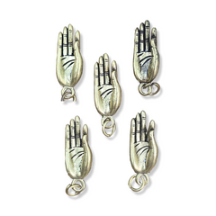 Mudra Gyan Buddhist Hand Charm, Antique Buddha Hand Amulet Pendant, Thai Amullet Buddhist Necklace, Buddha Talisman Protection, CP2125