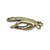 Mudra Gyan Buddhist Hand Charm, Antique Buddha Hand Amulet Pendant, Thai Amullet Buddhist Necklace, Buddha Talisman Protection, CP2125