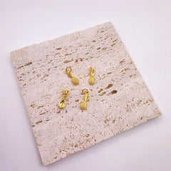 18K Gold Filled Dainty Pineapple Charm Tropical Fruit Tiny Charm Jewelry for Necklace Bracelet Earring Necklace Making Hawaiian, CP2180