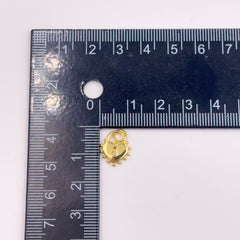 18K Gold Filled Mini Heart Lock Charm, Padlock Pendant, Lock Pendant for Necklace Bracelet Earring Jewelry Making Supply, CP2181