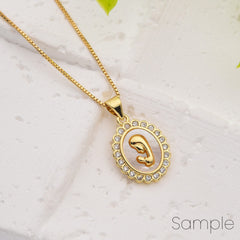 18K Gold Filled Shell Pearl Praying Virgin Mary Medallion Charm, Virgin Mary Pendant, Catholic Charm, Lady Of Guadalupe Pendant, CP2194