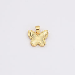 18K Gold Filled Dainty Butterfly Charm, Monarch Butterfly Pendant for Necklace Bracelets Earring Jewelry Making Supply, CP2204