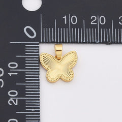 18K Gold Filled Dainty Butterfly Charm, Monarch Butterfly Pendant for Necklace Bracelets Earring Jewelry Making Supply, CP2204
