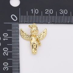 18K Gold Filled Weeping Baby Cherub Angel Charm, Angel Pendant, Valentine Love Charm for Neklace Bracelet Jewelry Making Supply, CP2207