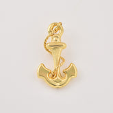 Gold Filled Anchor Pendant Charm, Nautical Minimalist Jewelry, Ocean Inspired Charm, Gift for Men & Women, Everyday Necklace, CP2467