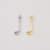 Gold Filled Golf Club Pendant Charm, Minimalist Sports Jewelry, Golf Inspired Charm, Gift for Men & Women, Everyday Necklace, CP2469