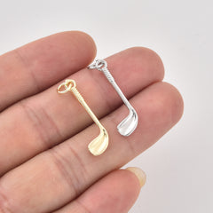 Gold Filled Golf Club Pendant Charm, Minimalist Sports Jewelry, Golf Inspired Charm, Gift for Men & Women, Everyday Necklace, CP2469