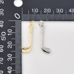 Gold Filled Golf Club Pendant Charm, Minimalist Sports Jewelry, Golf Inspired Charm, Gift for Men & Women, Everyday Necklace, CP2469