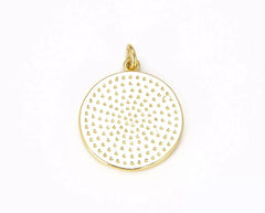 18K Gold Filled Turquoise Blue Enamel Evil Eye Charm, Enamel Evil Eye Charm, Turkish Evil Eye, Evil Eye Charm, 20x26mm, CP641