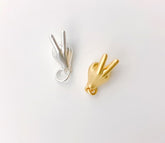 18K Gold Filled Peace Sign Hand Symbol Charm, Unique Peace Sign For Necklace Pendant Bracelet Earring Charm Jewelry Making Gift, CP697