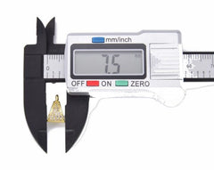 18K Gold Filled Pendant Bail, Cubic Zirconia Micro Pave Triangle Pendant Bail Clasp, Clasp, Closure Clasp, Cubic Zirconia, 12x8mm, CP849