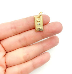 18K Gold Filled Moon Star Sun Charm, CP917