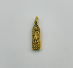 24K Gold Antique Rustic Thailand Buddha Brass Charm, Buddha Brass Pendant, Buddha Charm, Antique Buddha for Necklace Bracelet Jewelry Making Supply, CP981