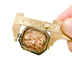 24K Gold Filled Sitting Buddha Charm Pendant, Sitting Buddha Charm, Rustic Buddha, Sitting Buddha, Buddha Necklace, 32x25mm, CP985